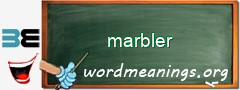 WordMeaning blackboard for marbler